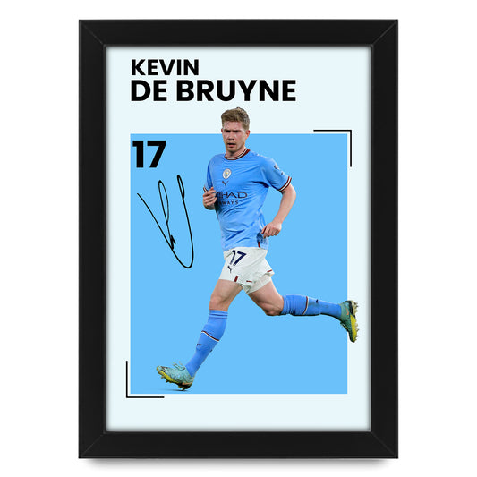 Kevin De Bruyne Signed Poster Print – Limited Edition Autographed Memorabilia | Manchester City FC