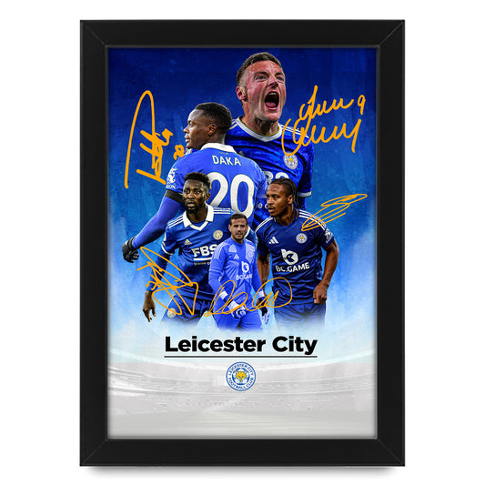 Leicester City Football Club 2024-25 Stars Merchandise Signed Poster Print- Limited Edition Autograph Football Fan Gift