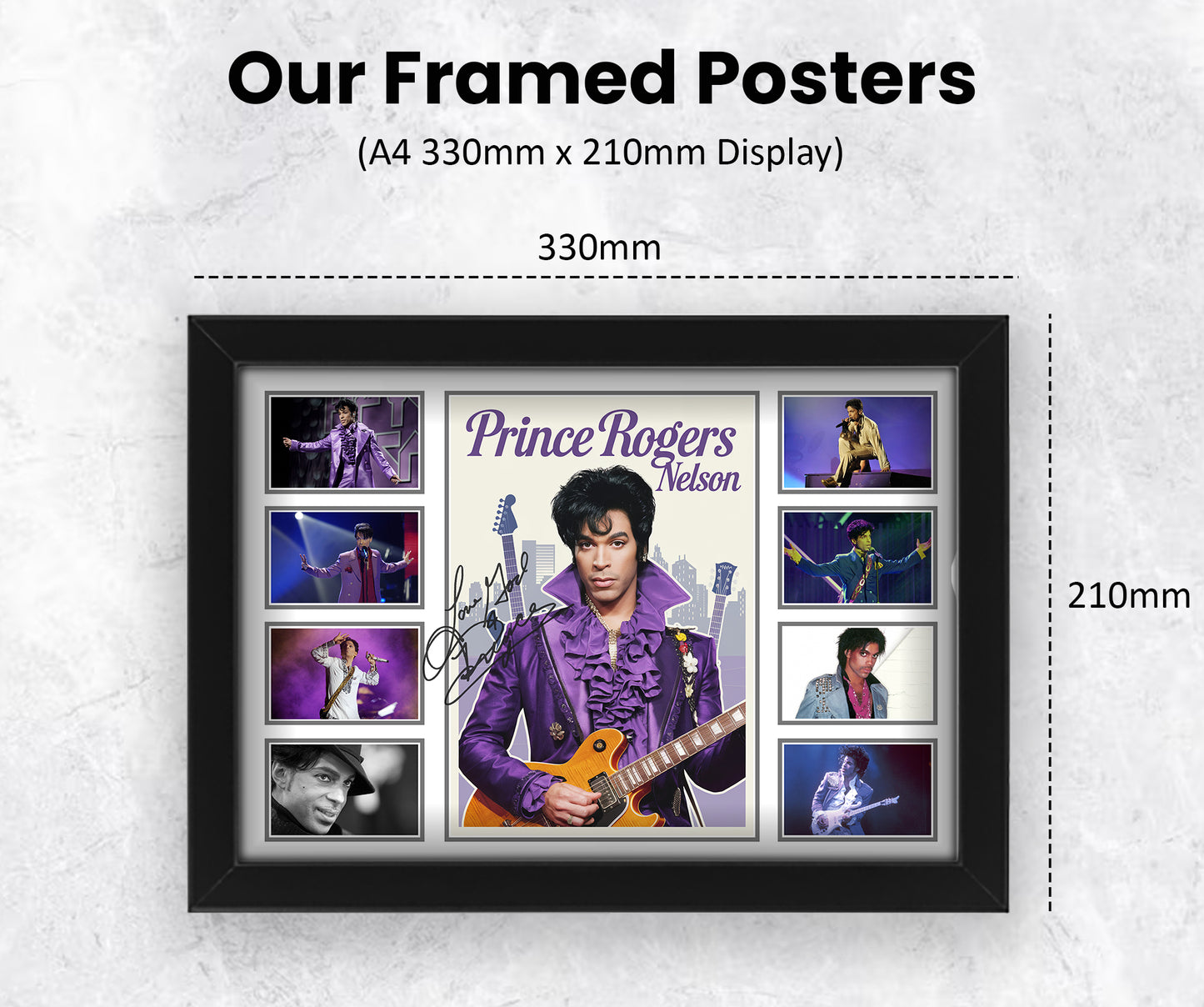 Prince Rogers Nelson Signed Poster Print- Limited Edition Autograph Fan Gift – Collectible Memorabilia Merchandise
