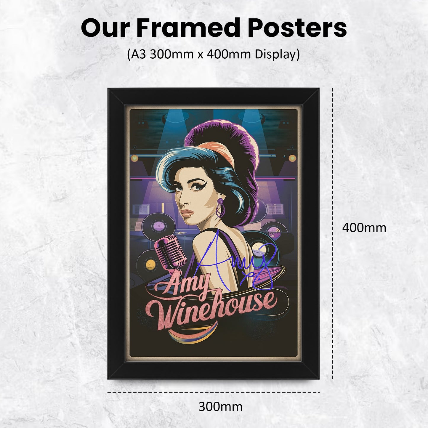 Amy Winehouse Signed Poster Print – Limited Edition Autographed