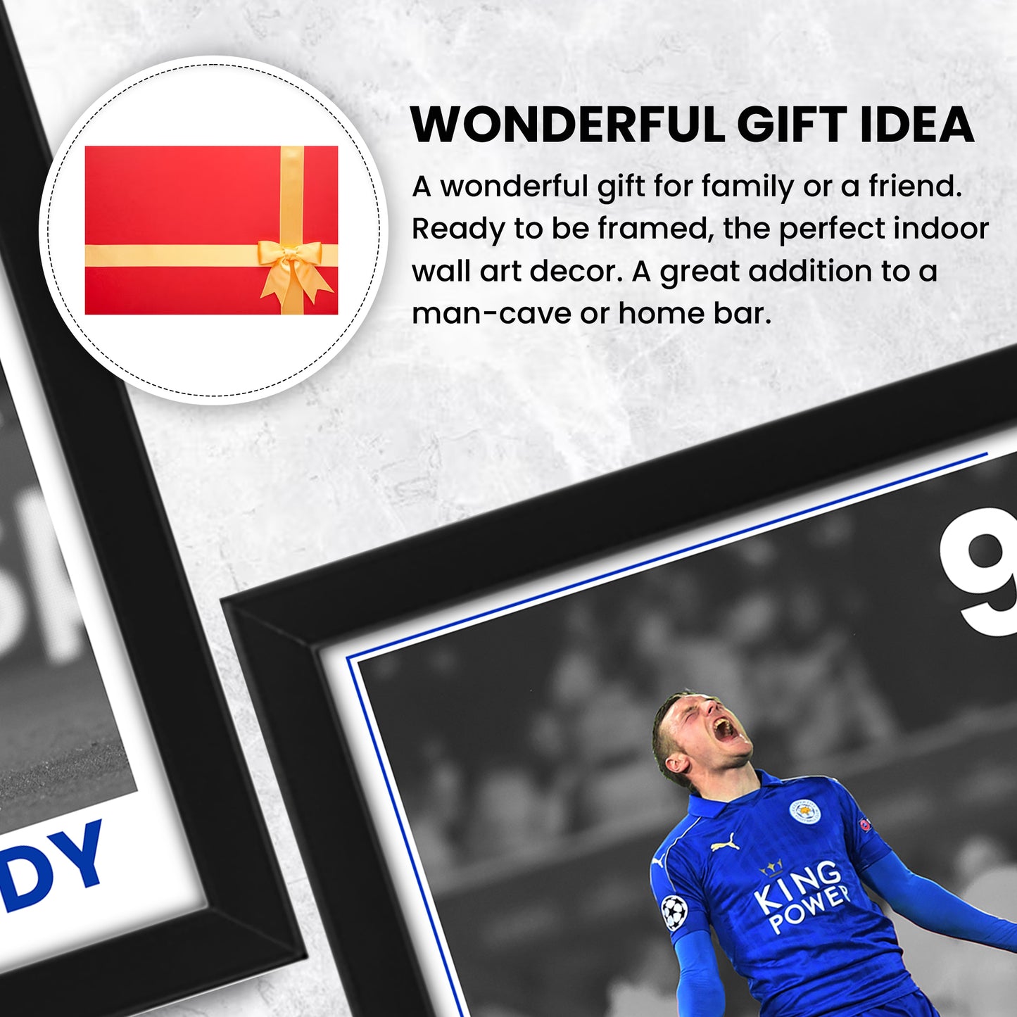Jamie Vardy Signed Poster Print - Limited Edition Autographed Collectible Memorabilia