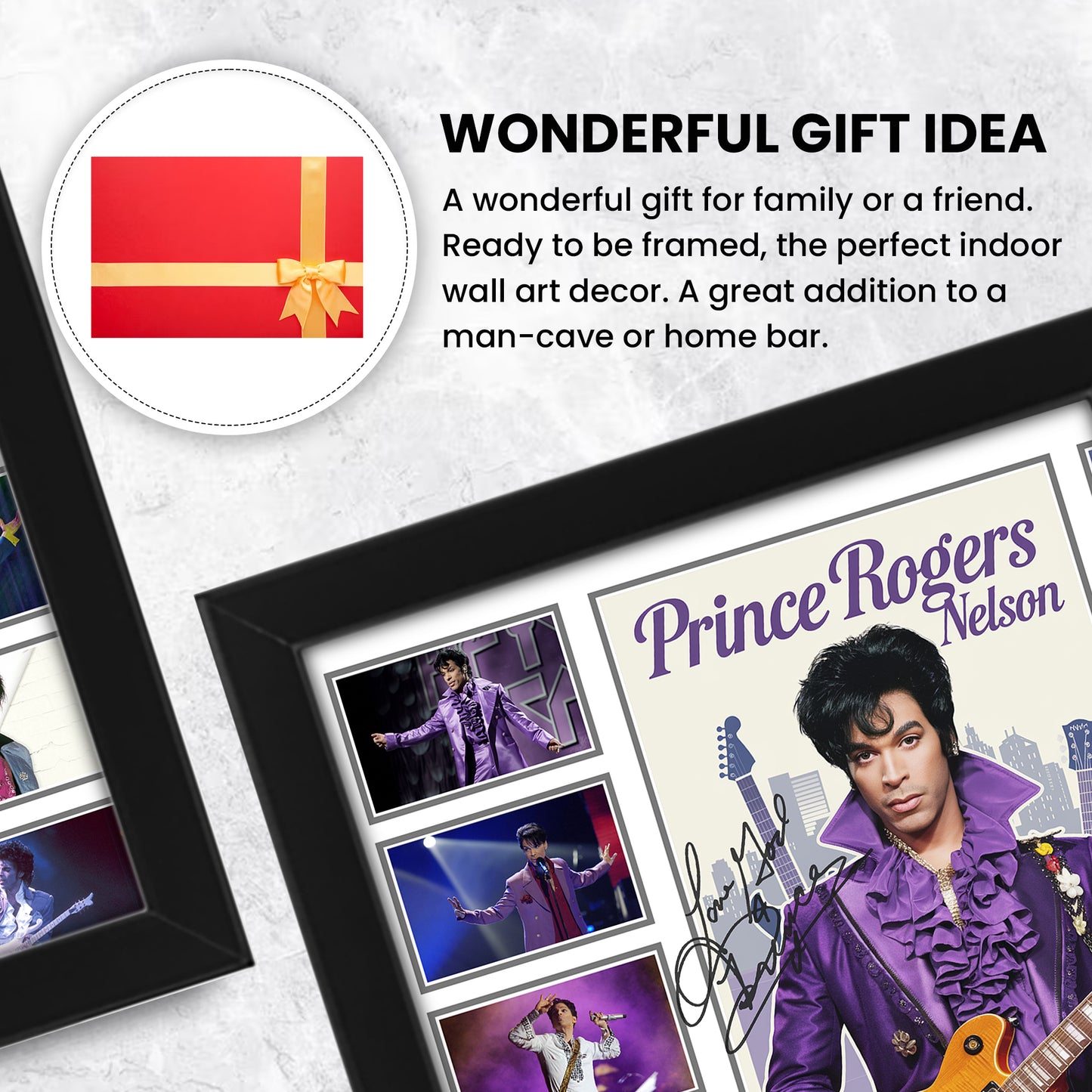 Prince Rogers Nelson Signed Poster Print- Limited Edition Autograph Fan Gift – Collectible Memorabilia Merchandise