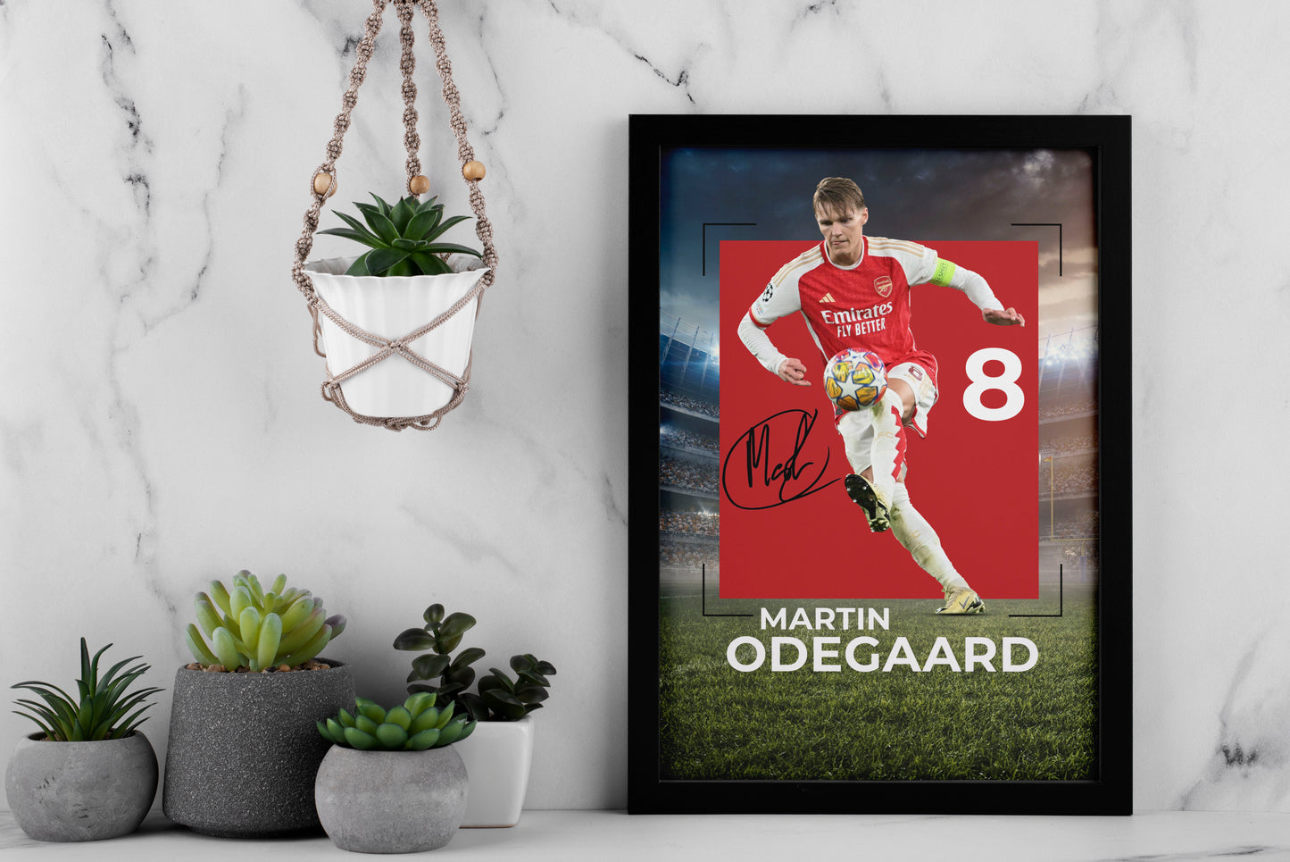 Martin Odegaard Signed Poster Print - Limited Edition Autographed Collectible Memorabilia Merchandise for Arsenal FC Fans