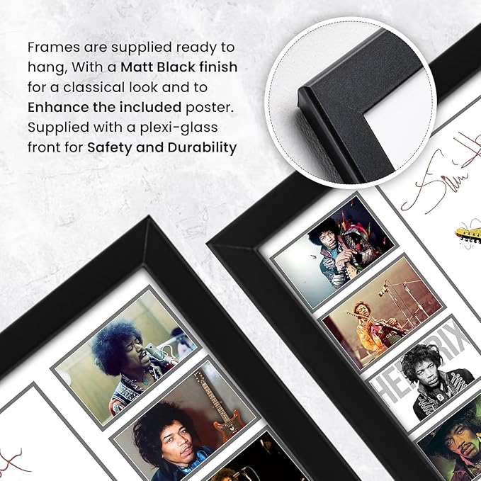 Jimi Hendrix Signed Poster Print- Limited Edition Autograph Fan Gift – Collectible Memorabilia Merchandise Guitarist Songwriter