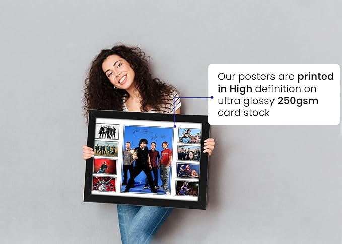 Foo Fighters Autographed Collage Poster Print - Limited Edition Signed Memorabilia