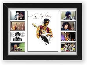 Jimi Hendrix Signed Poster Print- Limited Edition Autograph Fan Gift – Collectible Memorabilia Merchandise Guitarist Songwriter