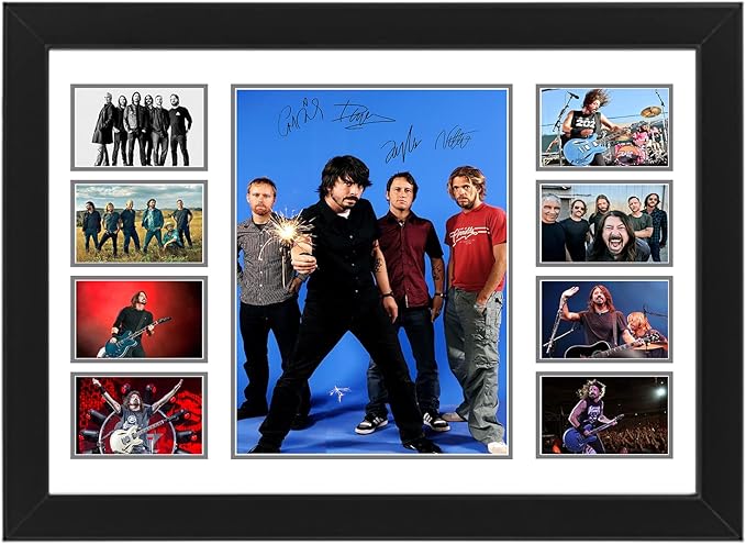 Foo Fighters Autographed Collage Poster Print - Limited Edition Signed Memorabilia
