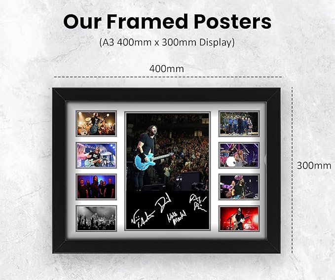 Foo Fighters Rock band Signed Poster Print- Limited Edition Autograph Fan Gift – Collectible Memorabilia Merchandise
