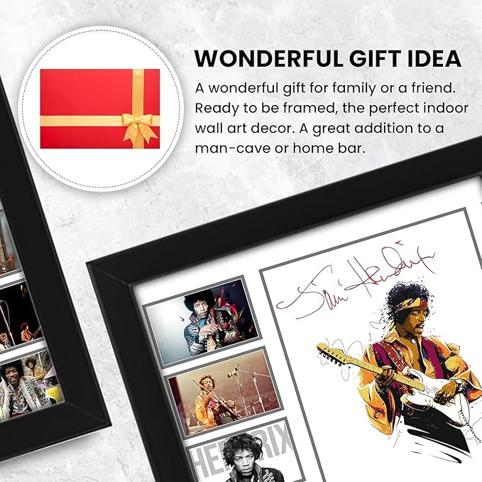 Jimi Hendrix Signed Poster Print- Limited Edition Autograph Fan Gift – Collectible Memorabilia Merchandise Guitarist Songwriter