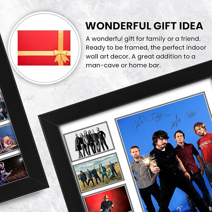 Foo Fighters Autographed Collage Poster Print - Limited Edition Signed Memorabilia