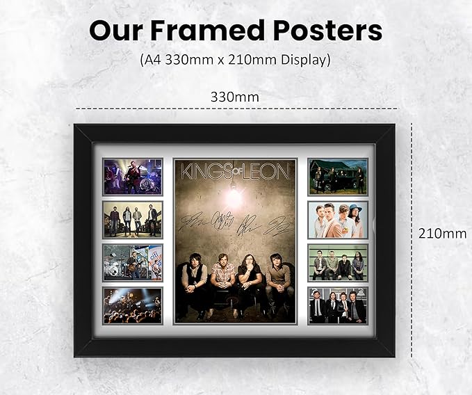 Kings Of Leon Signed Poster Print- Limited Edition Autograph Fan Gift – Collectible Memorabilia Merchandise