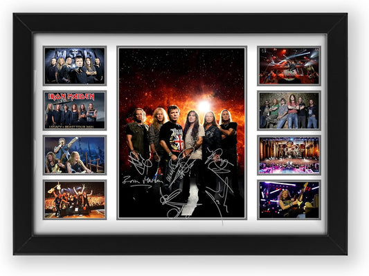 Iron Maiden Signed Poster Print- Limited Edition Autograph Fan Gift – Collectible Memorabilia Merchandise