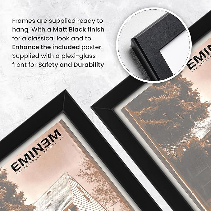 Eminem The Marshall Mathers LP Signed Poster Print- Limited Edition Autograph Fan Gift – Collectible Memorabilia Merchandise