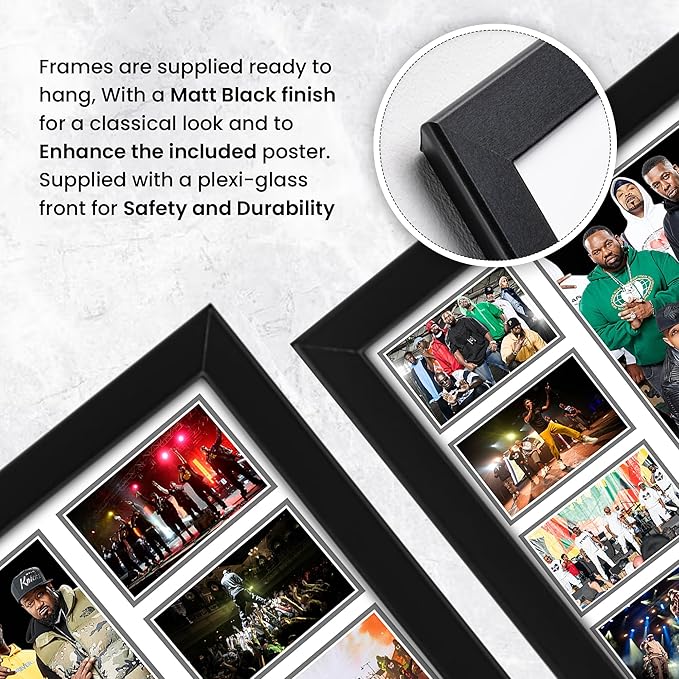 Wu-Tang Clan Signed Poster - Limited Edition Collectible Print – Autographed Hip Hop Memorabilia – Iconic Album and Hit Song Art for Fans