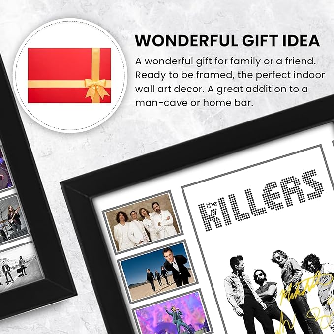 AllStarMedia The Killers Signed Poster, Limited Edition Autograph Music Print