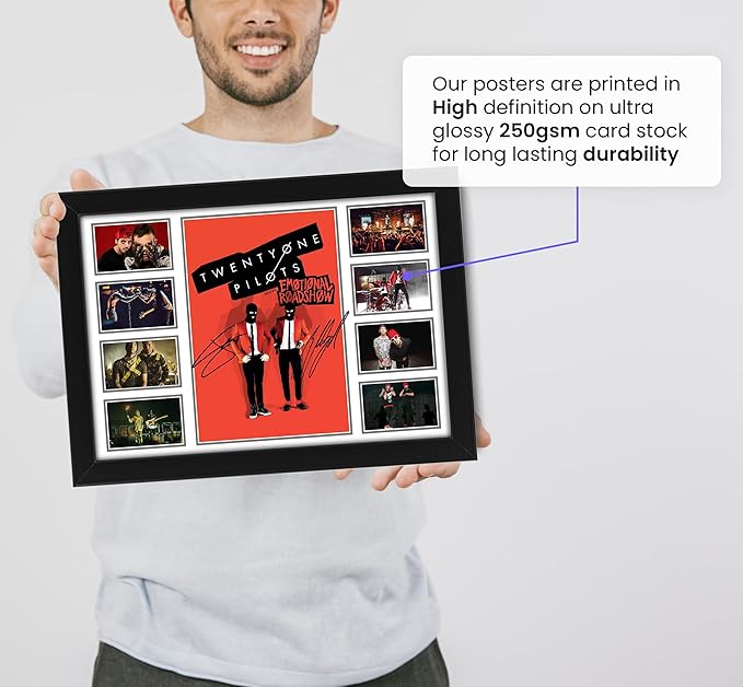 Twenty One Pilots Musical duo Signed Poster Print- Limited Edition Autograph Fan Gift – Collectible Memorabilia Merchandise