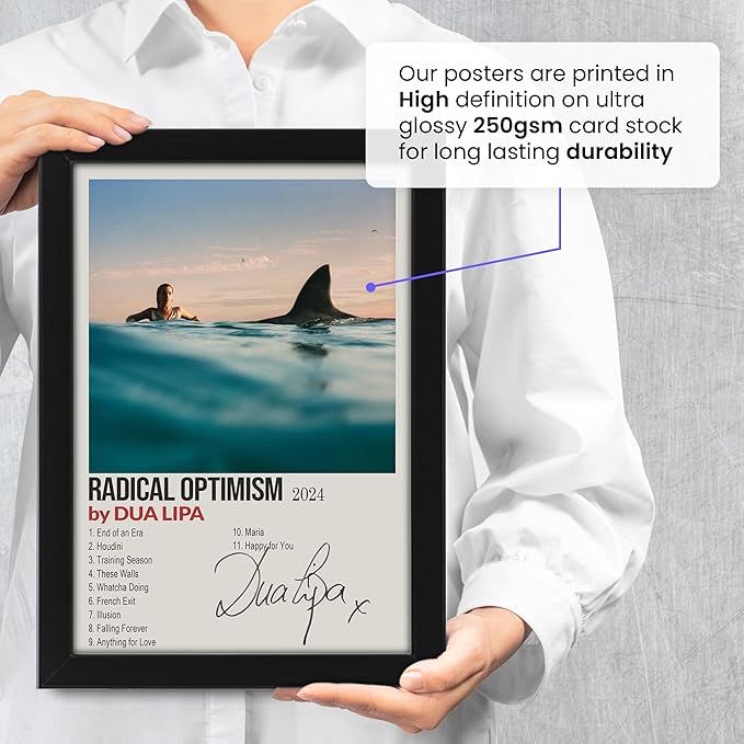 Dua Lipa Radical Optimism Signed Poster Print- Limited Edition Autograph Fan Gift – Collectible Memorabilia Merchandise