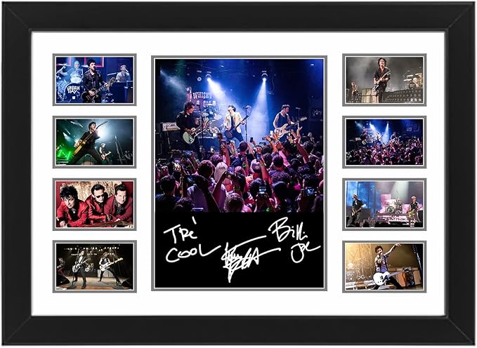 AllStarMedia Green Day Autographed Collage Limited Edition Poster Print - Music Band Wall Art for Home, Office or Dorm Room Decor - Gift for Fan's punk rock