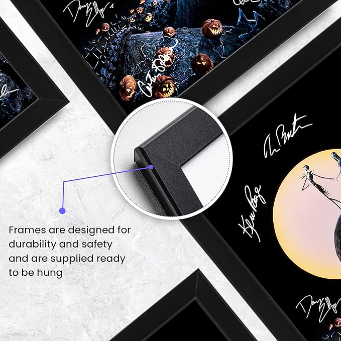 The Nightmare Before Christmas Autographed Poster Print - Limited Edition Collectible Art - Gift for Movie Fans